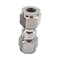 Acoplador De Tubo De Compressão Em Aço Inoxidável 3/4 6 8 10 12mm Adaptador De Dupla Ferrule