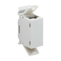 Acoplador em linha blindado Cat6a RJ45 com trilho DIN Tripp Lite