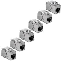 Acoplador em linha Keystone Keystone Jack Cat6A, pacote com 6 unidades TrendNet