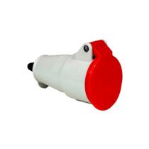 Acoplador Femeá Steck 3p+t 16a Vermelho 380v Newkon N-4056 Acoplador Femeá Steck 3p+t 16a Vermelho 380v Newkon N-4056