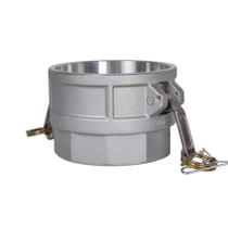 Acoplador feminino Camlock Fittings Quafwia Aluminium Type D 4"