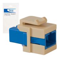 Acoplador Keystone de Fibra Óptica ICC SC para SC Simplex Cerâmico