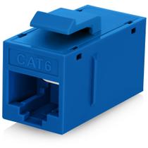 Acoplador Keystone Everest Cat6 RJ45 (pacote com 24) azul
