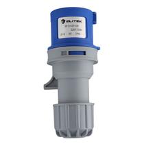 Acoplador Plugue Industrial 2P+T 32a Elitek 6h IP44 Azul - nao comprar mais
