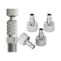 Acoplador Rápido Ajustável Joystar Para Aerógrafo 1/8" M-F Com 5 Conectores Macho Acessórios Para