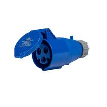 Acoplador Tomada Industrial 2P+T 16a Rohdina 6h IP44 Azul