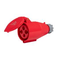 Acoplador Tomada Industrial 3P+T 32a Rohdina 6h IP44 Verm.