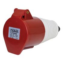 Acoplamento Blindado 3P+T 32A 415V Vermelho Metaltex Acoplamento Blindado 3P+T 32A 415V Vermelho Metaltex