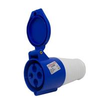 Acoplamento Blindado 3P+T 9H 32A 250V Azul Eletrorastro