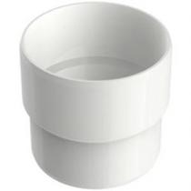 Acoplamento Condutor Circular Aquapluv Style 32198899 88mm Branco para Calha Tigre