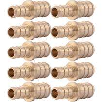 Acoplamento de redução de crimpagem SharkBite Brass 3/8 x 1/2 em PEX Acoplamento de redução de crimpagem SharkBite Brass 3/8 x 1/2 em PEX
