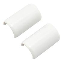 Acoplamento de tampa de cabo Wiremold C19 White, pacote com 2