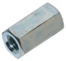 Acoplamento de zinco Nut Hillman 2198 de 10-24 polegadas, pacote com 20
