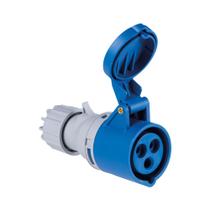 Acoplamento Industrial 2P+T 32A 220-250V 6H Azul IP44 56255135 Tramontina