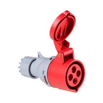 Acoplamento Industrial 3P+T 16A 380-415V 6H Vermelha IP44 56255133 Tramontina