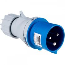 Acoplamento Industrial Macho Tramontina 2 Polos+Terra 220V. A 250V. 32A. 56255/035