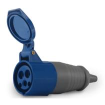 Acoplamento Móvel Soprano 3P+T IP44 9H 16A 220/240Vca Azul