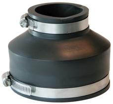 Acoplamento redutor de PVC flexível Fernco P1056-42 4cm a 2cm