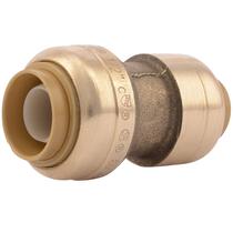 Acoplamento redutor SharkBite 3/8" x 1/2" em latão Push Connect Acoplamento redutor SharkBite 3/8" x 1/2" em latão Push Connect