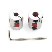 Acoplamento Shaft Plum Befenybay D20 L25 6,35 mm a 8 mm, 2 unidades