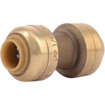Acoplamento SharkBite de latão Push to Connect de 1/4"