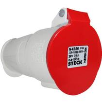 Acoplamento steck 2p+t 16a 380/440v 3059 vermelho
