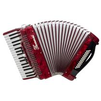 Acordeon 48 Baixos 34 Teclas Ta 4805 Vermelho Thommasi F097