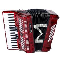 Acordeon 60 Baixos Michael ACM6005N PRD Vermelho Perolado