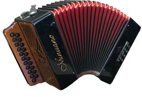 Acordeon 8 Baixos 21 Botões Minuano 8/21 - Gaita De Botão