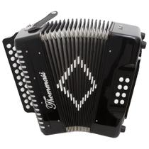 Acordeon 8 Baixos 21 Botões TA 821BS Preto Thommasi