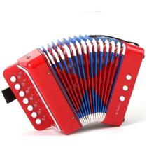 Acordeon infantil cor vermelho
