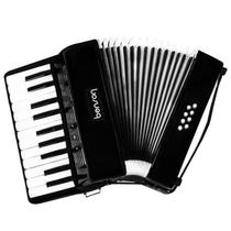 Acordeon Sanfona Benson BAC08-SBK 8 Baixos 22 Teclas Preto