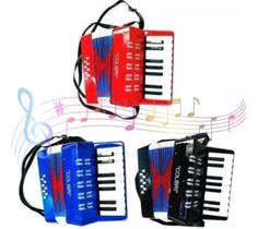 Acordeon Sanfona Gaita Infantil 8 Baixos Brinquedo Crianças