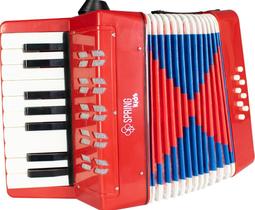 Acordeon Spring KIDS SPK-17 Vermelho