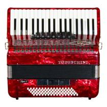 Acordeon Todeschini 80 Baixos 37 Teclas YW870 Vermelho C/Bag Acordeon Todeschini 80 Baixos 37 Teclas YW870 Vermelho C/Bag