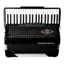 Acordeon todeschini yw827 41 teclas e 120 baixos preto c/bag