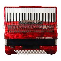 Acordeon todeschini yw827 41 teclas e 120 baixos red c/ bag