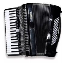 Acordeon Todeskini 80 Baixos Preto/ Pronta Entrega