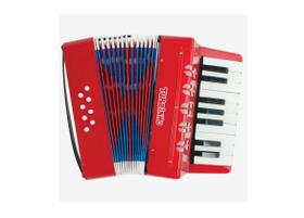 Acordeon turbo 104 infantil vermelho