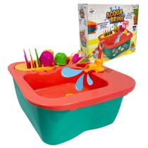 Acqua Brink Pia Cozinha com Louças Homeplay XPlast Home Play Brinquedo Infantil 8000