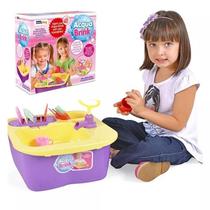 Acqua Brink Pia Cozinha Louças Homeplay XPlast Home Play Brinquedo Infantil 8000