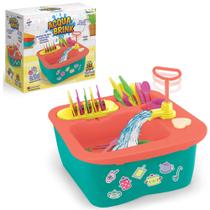 Acqua Brink Pia De Cozinha Brinquedo 22 peças Infantil