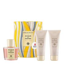Acqua di parma rosa nobile eau de parfum 100ml + gel de banho 75ml + creme de corpo 75g.