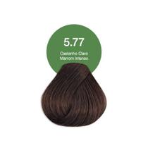 Acquaflora 5.77 Castanho Claro Marrom Intenso Coloração Creme Permanente Vegana