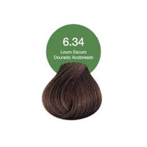 Acquaflora 6.34 Louro Escuro Dourado Acobreado Coloração Creme Permanente Vegana
