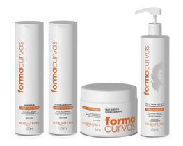 Acquaflora Forma Curvas Kit Sh Cond Masc e Modelador Ondas