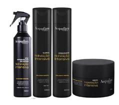 Acquaflora Hidratação Intensiva Shampoo+Cond 300ml+Masc 250ml+Spray s/ Enxague 240ml