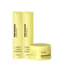 Acquaflora Hidratação Intensiva Shampoo+Condicionador 300ml+Mascara 250ml
