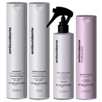 Acquaflora Kit Antiox Normais Sh + Cond + Spray + Matizador