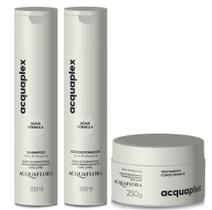 Acquaflora Kit Shampoo Condicionador e Máscara Acquaplex Acquaflora Kit Shampoo Condicionador e Máscara Acquaplex